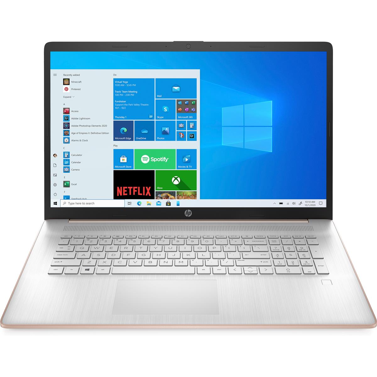HP 17-cn1007cy 17.3" HD+ Notebook, Intel i5-1155G7, 2.50GHz, 12GB RAM, 512GB SSD, W11H + Microsoft Office 365 1 Year Subscription- 552Y0UA#ABA (Certified Refurbished)