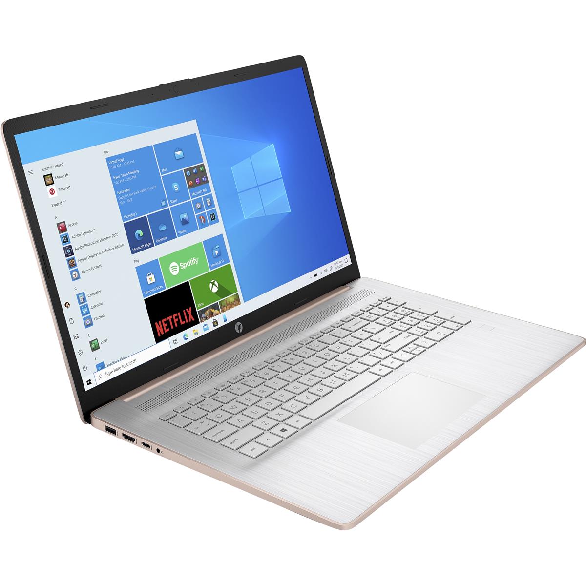 HP 17-cn1007cy 17.3" HD+ Notebook, Intel i5-1155G7, 2.50GHz, 12GB RAM, 512GB SSD, W11H + Microsoft Office 365 1 Year Subscription- 552Y0UA#ABA (Certified Refurbished)