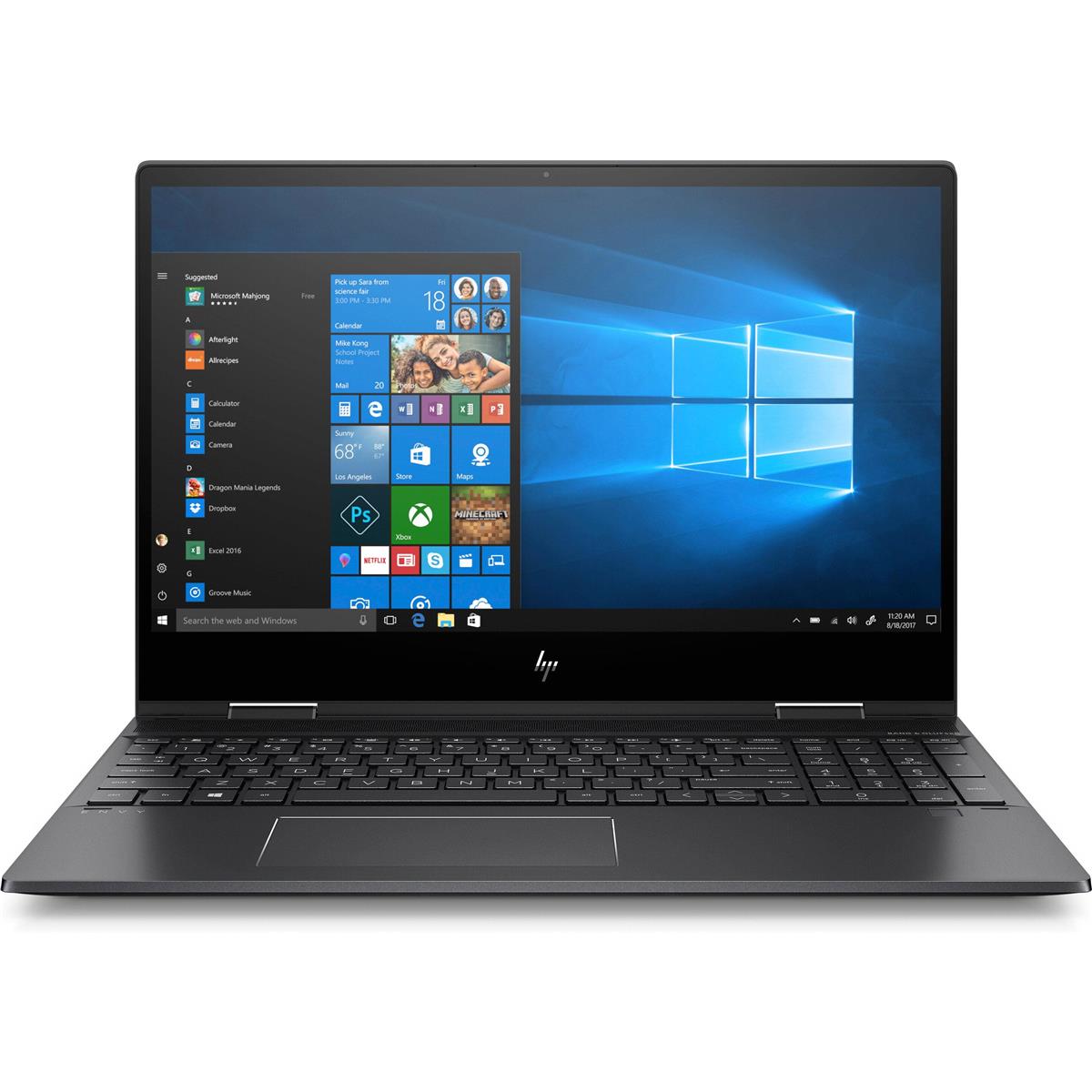HP Envy x360 15-ds1010nr 15.6" FHD (Touch) Convertible Notebook, AMD R5-4500U, 2.30GHz, 8GB RAM, 512GB SSD, Win10H - 9NG61UA#ABA