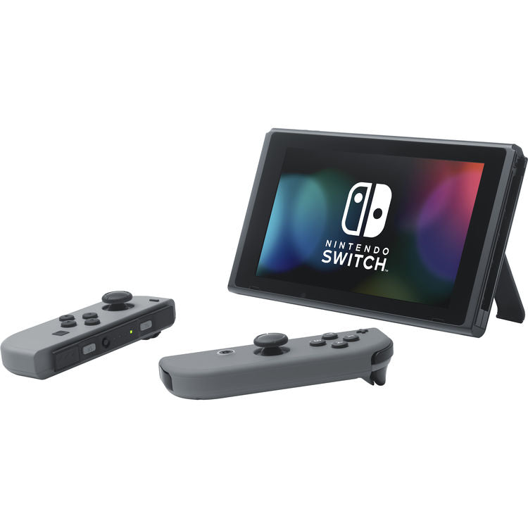 Nintendo Switch with Gray Joy-Controllers HACSKAAAA