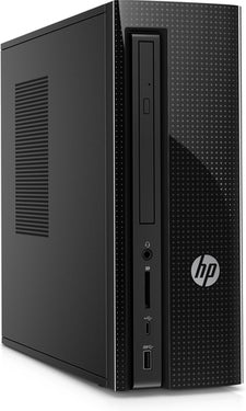 HP Slimline 270-p010 Slim Tower Desktop PC, Intel Core i3, 3.40GHz, 4GB RAM, 500GB HDD, Windows 10 Home 64-Bit- Z5P51AA#ABA