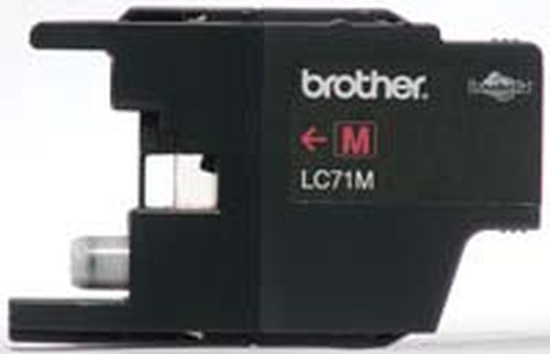Brother Genuine Standard-Yield Magenta Ink Cartridge, 300 Pages - LC71M