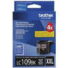 Brother Genuine Super High-Yield Black Ink Cartridge, 2,400 Pages - LC109BK