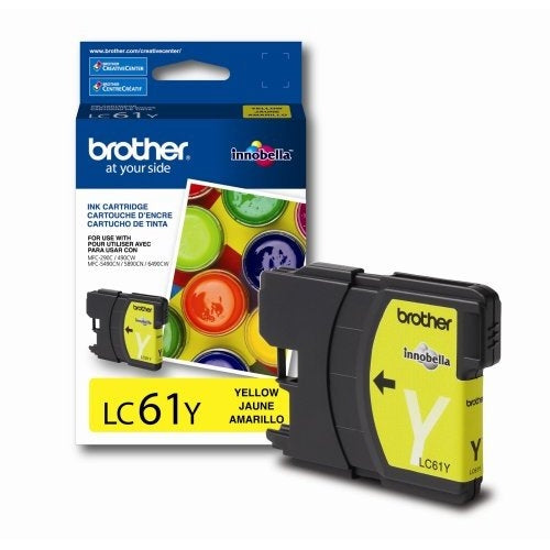 Brother Innobella Standard-Yield Yellow Ink Cartridge, 325 Pages - LC61Y