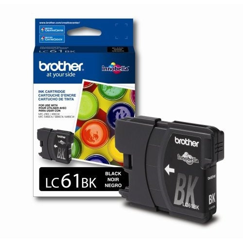 Brother Innobella Standard-Yield Black Ink Cartridge, 450 Pages - LC61BK