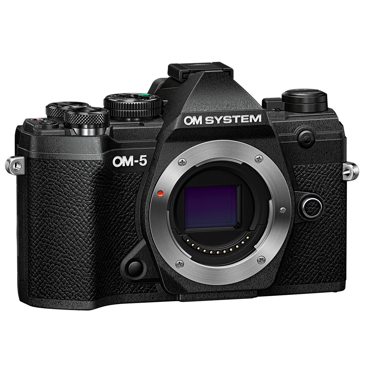 Olympus OM SYSTEM OM-5 Mirrorless Digital Camera Body, Black - V210020BU000