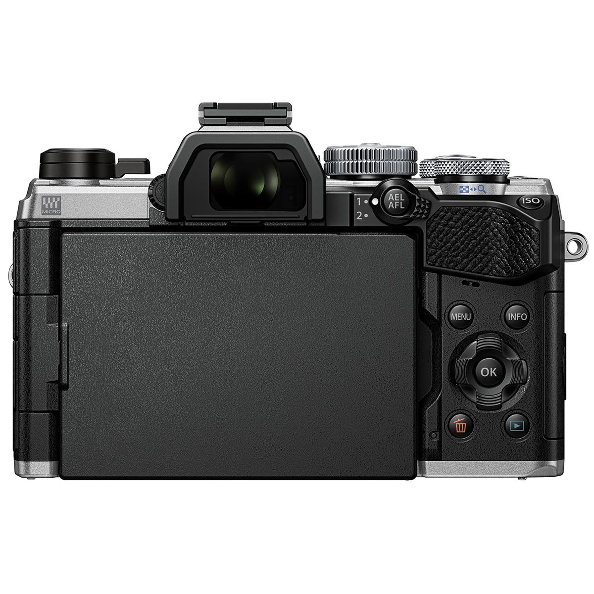 Olympus OM SYSTEM OM-5 Mirrorless Digital Camera with 12-45mm f/4.0 PRO Lens, Silver - V210022SU000