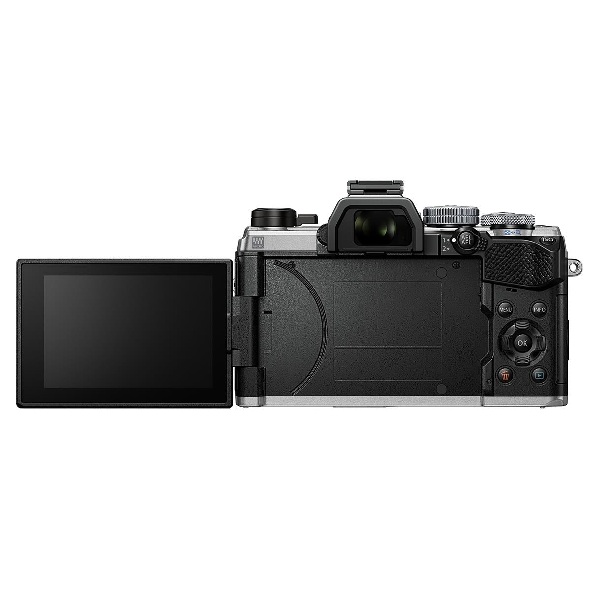 Olympus OM SYSTEM OM-5 Mirrorless Digital Camera with 12-45mm f/4.0 PRO Lens, Silver - V210022SU000