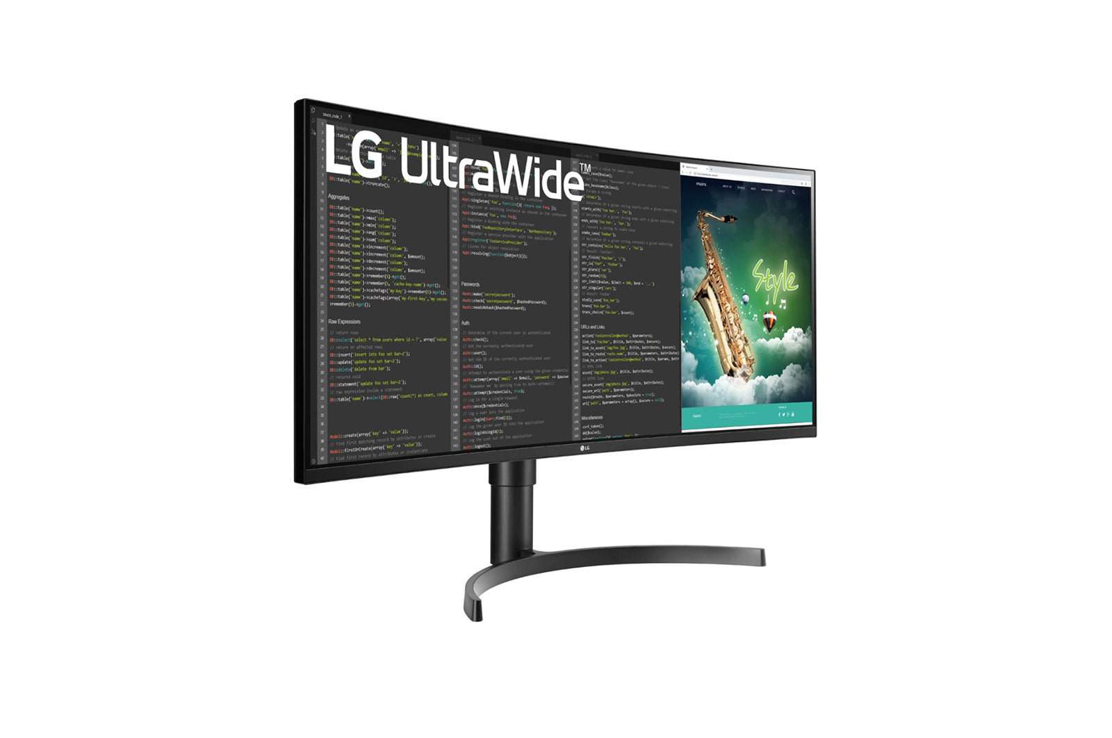 LG 35" UltraWide QHD FreeSync Curved Monitor, 21:9, 5ms, 2500:1-Contrast - 35BN75C-B
