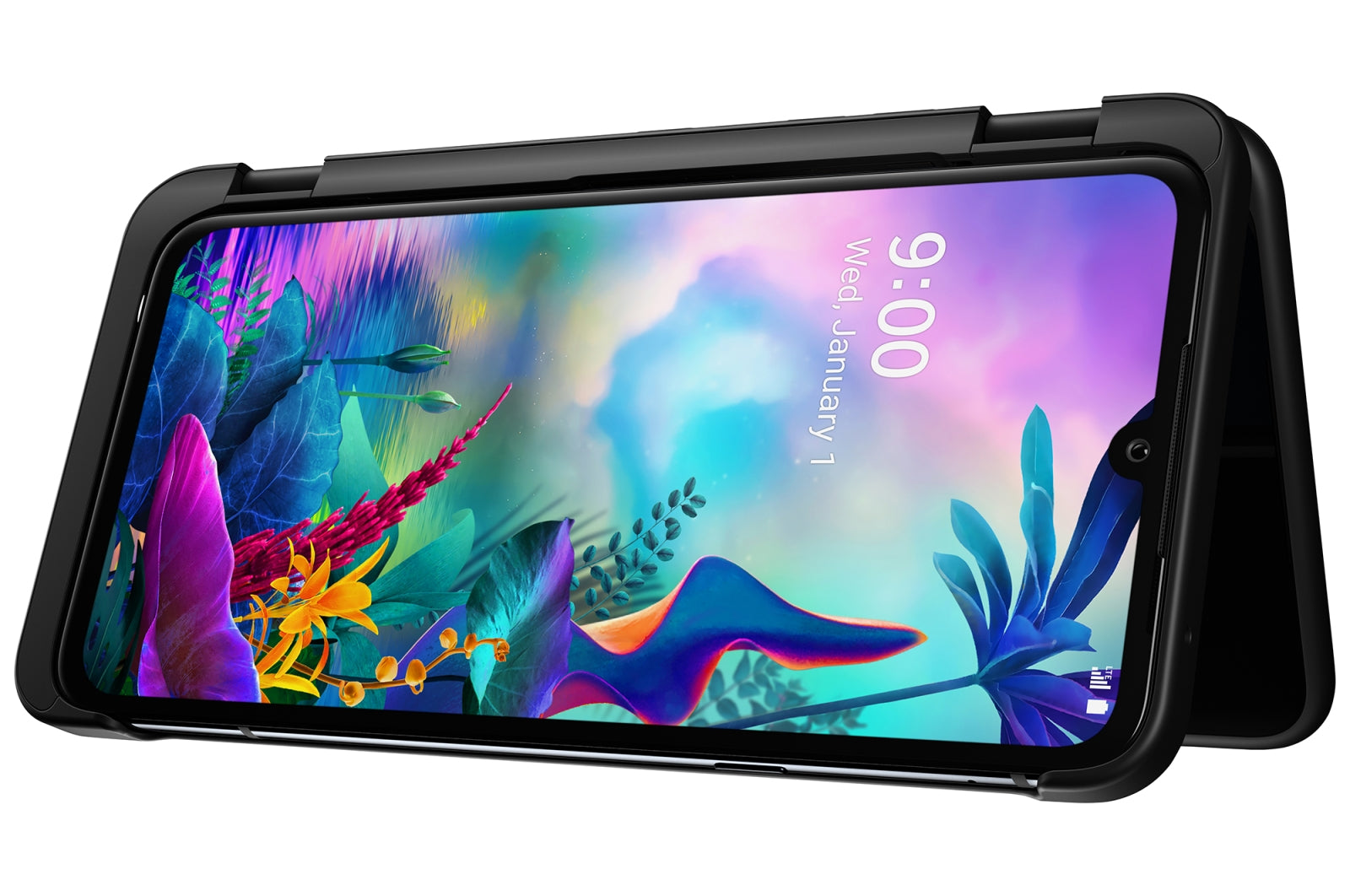 LG G8X ThinQ 6.4" FHD+ 128GB Dual Screen Smartphone, 6GB RAM, Factory Unlocked - LMG850QM7X.AUSABK