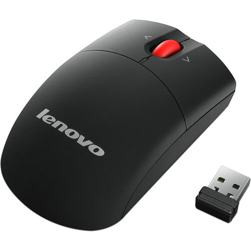 Lenovo Laser Wireless Mouse, 1600 dpi, Scroll Wheel, 3 Buttons, Ambidextrous - 0A36188