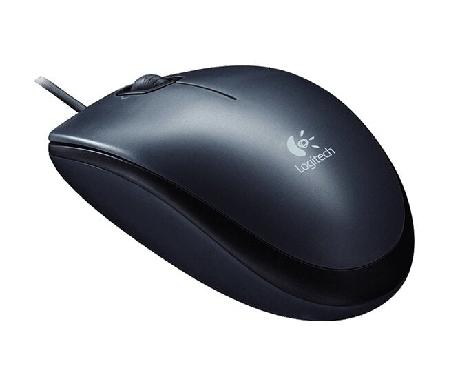 Logitech M100 Mouse, USB, Optical, 1000 DPI, Black- 910-001601