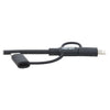 Tripp Lite Universal USB-A to Lightning, USB Micro-B and USB-C Sync/Charge Cable - M101-006-LMC-BK