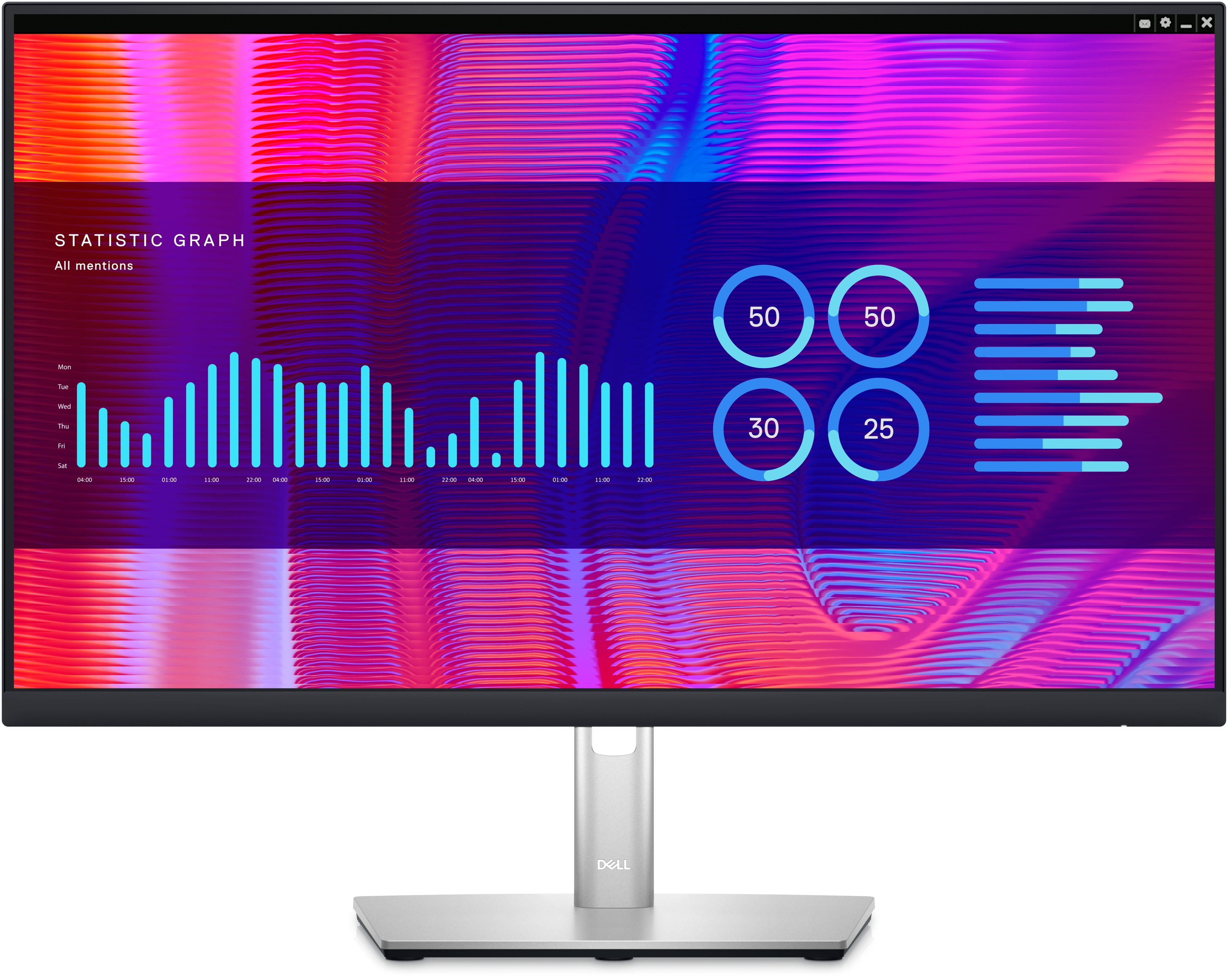 Dell P2423DE 24" QHD USB-C Hub Monitor, 5ms, 16:9, 1000:1-Contrast - DELL-P2423DE