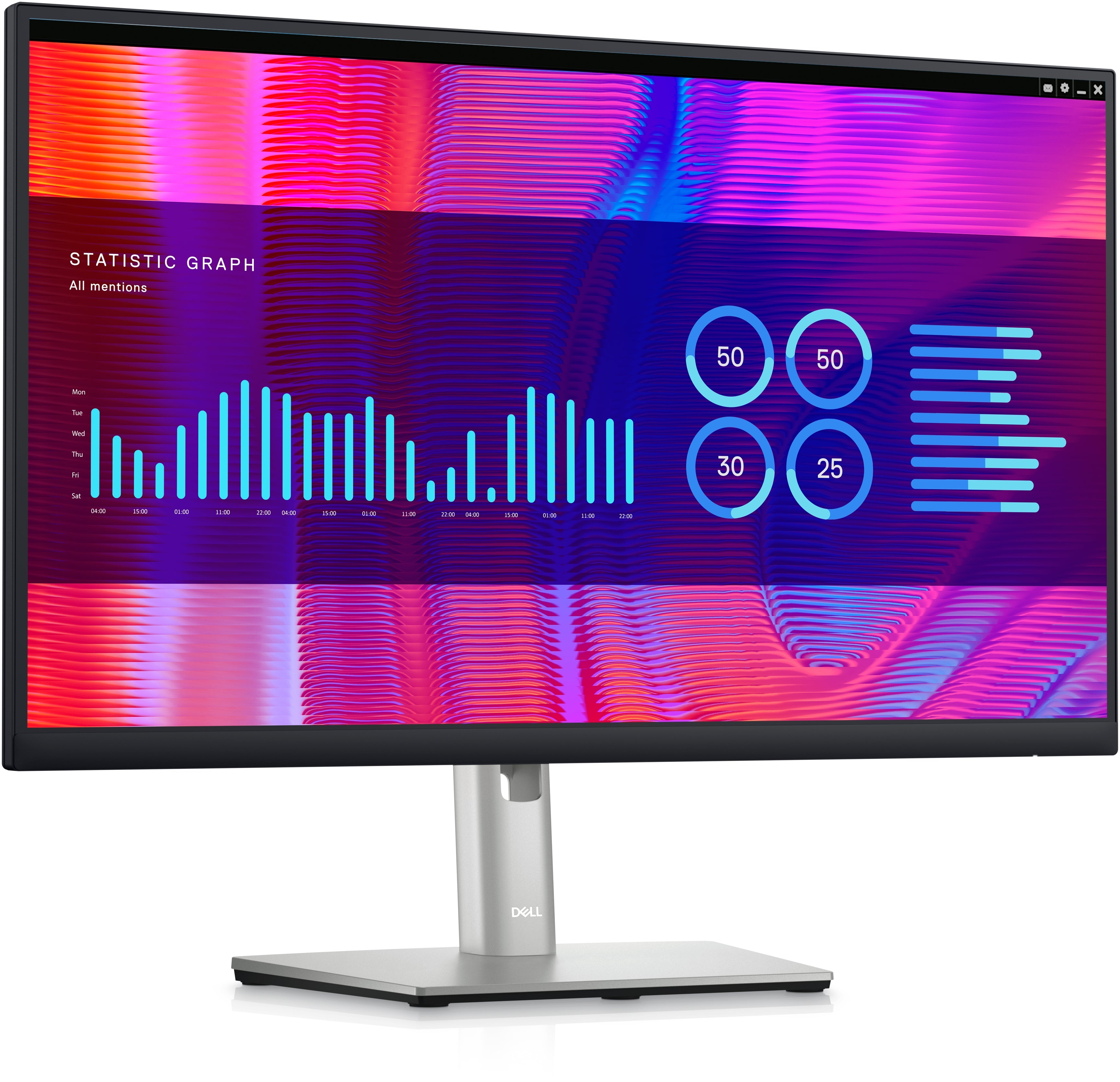 Dell P2423DE 24" QHD USB-C Hub Monitor, 5ms, 16:9, 1000:1-Contrast - DELL-P2423DE