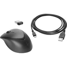 HP Wireless Premium Mouse, USB, Laser, 3 Buttons - 1JR31UT#ABA