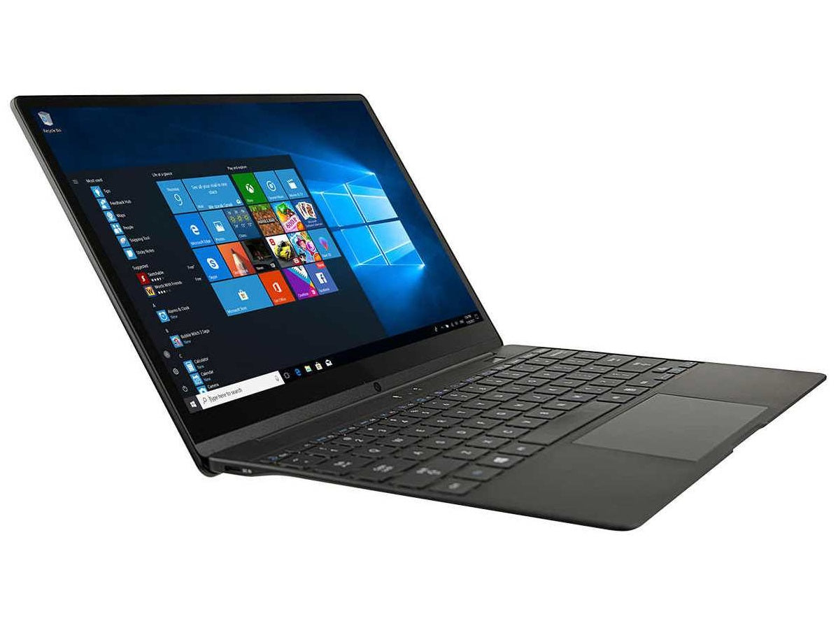 NuVision Encite Book 12 Plus 12.5" QHD Laptop, Intel Celeron N3350, 1.10Ghz, 4GB RAM, 64GB SSD, Windows 10 Home 64-Bit + Office 365 Personal 1-Year, Black - NEBP12-C464SBA-K