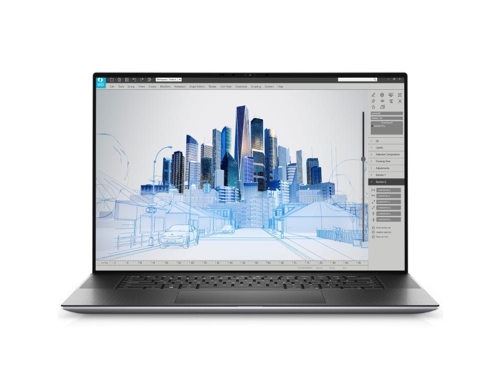 Dell Precision 5760 17" FHD+ Mobile Workstation, Intel i7-11850H, 2.50GHz, 16GB RAM, 512GB SSD, Win11L - SBR96