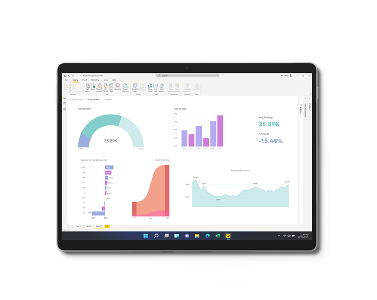 Microsoft Surface Pro-8 13.0" PixelSense Tablet, Intel i7-1185G7, 3.0GHz, 16GB RAM, 256GB SSD, Win11H - EC1-00005 (Certified Refurbished)