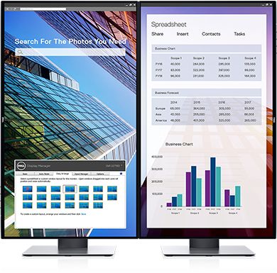 Dell UltraSharp 27" QHD InfinityEdge LED Monitor, 5ms, 16:9, 1K:1-Contrast - DELL-U2719DE (Refurbished)