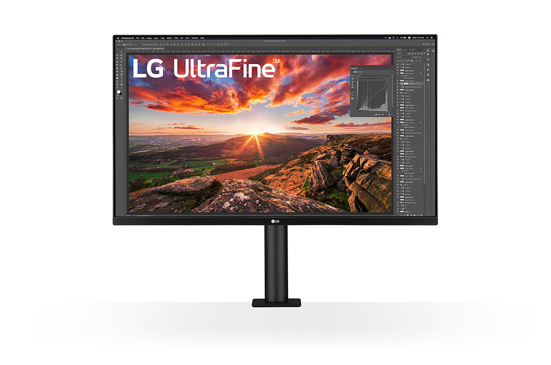 LG Ergo 31.5" 4K UHD LED LCD UltraFine Monitor, 16:9, 5ms, 1K:1-Contrast - 32BN88U-B