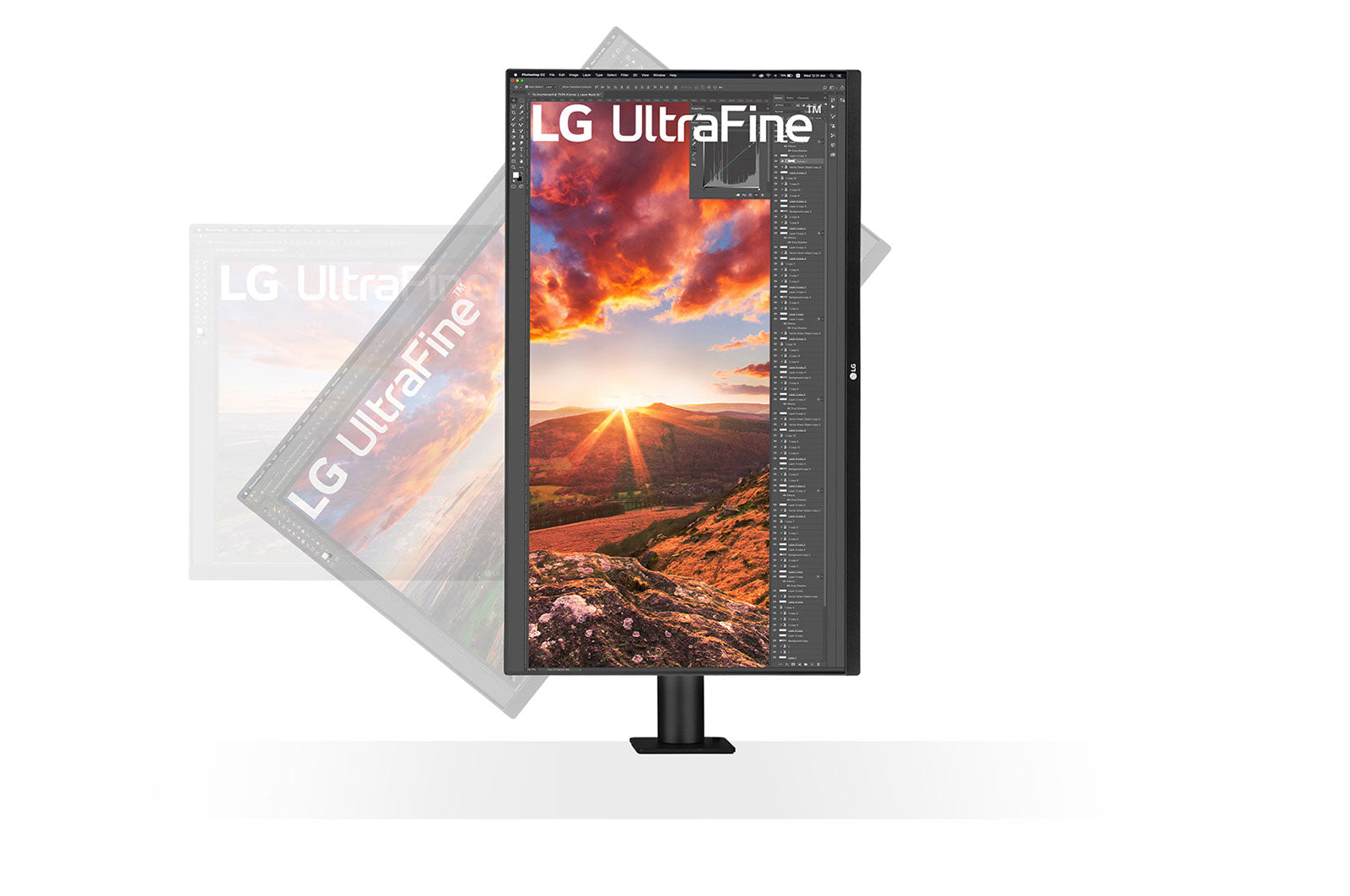 LG Ergo 31.5" 4K UHD LED LCD UltraFine Monitor, 16:9, 5ms, 1K:1-Contrast - 32BN88U-B