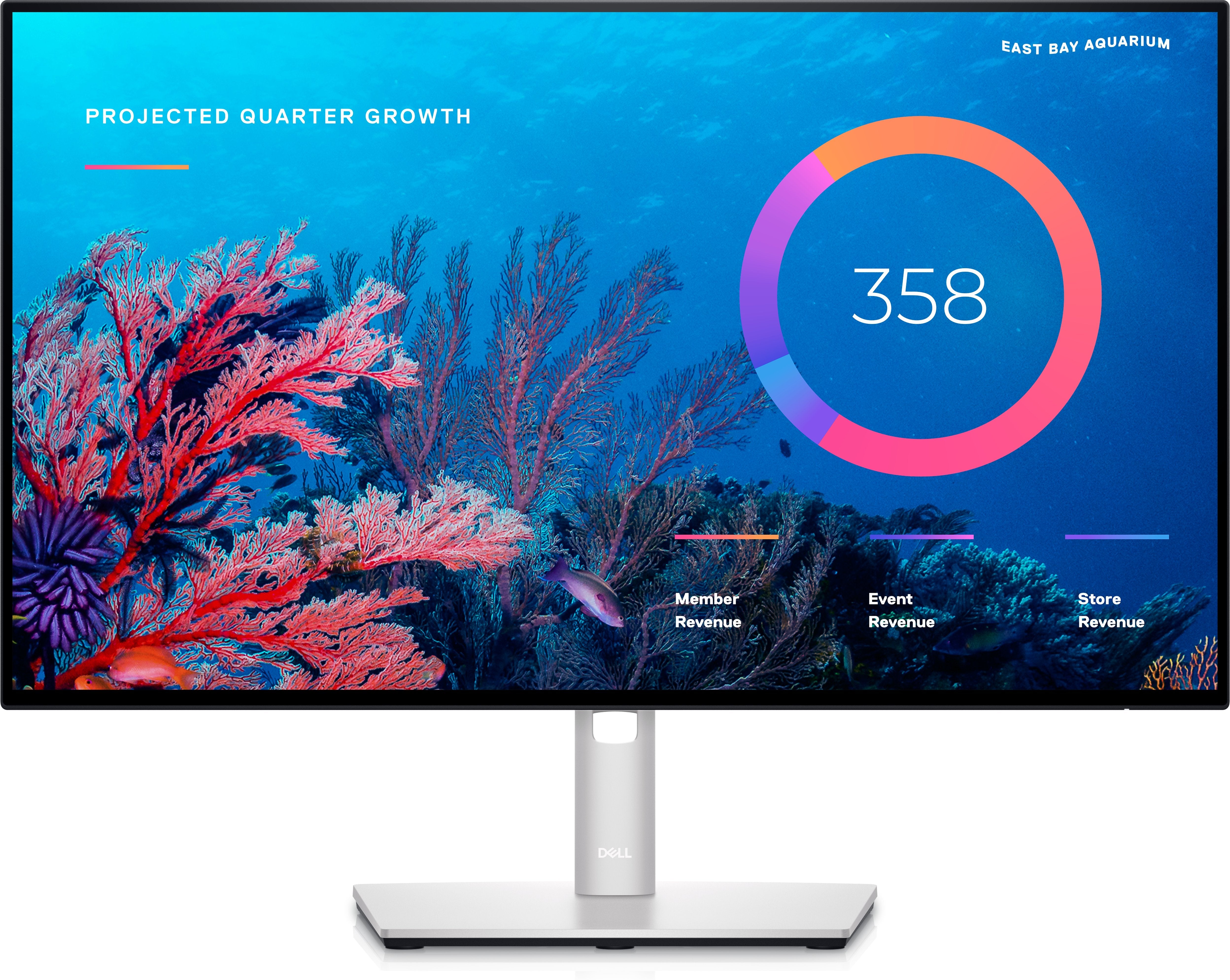 Dell UltraSharp 23.8" FHD USB-C Hub Monitor, 5ms, 16:9, 1000:1-Contrast - DELL-U2422HE