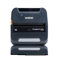 Brother RuggedJet 4" Mobile Direct Thermal Printer, Monochrome, Portable, Label/Receipt Print, 256 MB Memory, NFC - RJ-4230BL