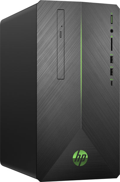 HP Pavilion 690-0009 Mini Tower Gaming Desktop PC, Intel Core i5-8400, 2.80GHz, 8GB RAM, 1TB HDD + 128GB SSD, Windows 10 Home 64-Bit - 3LA48AA#ABL (Certified Refurbished)