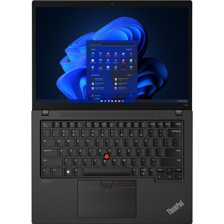 Lenovo ThinkPad T14s Gen 3 14" WUXGA Notebook, Intel i5-1245U, 16GB RAM, 256GB SSD, Win11P - 203LET14sG3i5G12DREF (Refurbished)