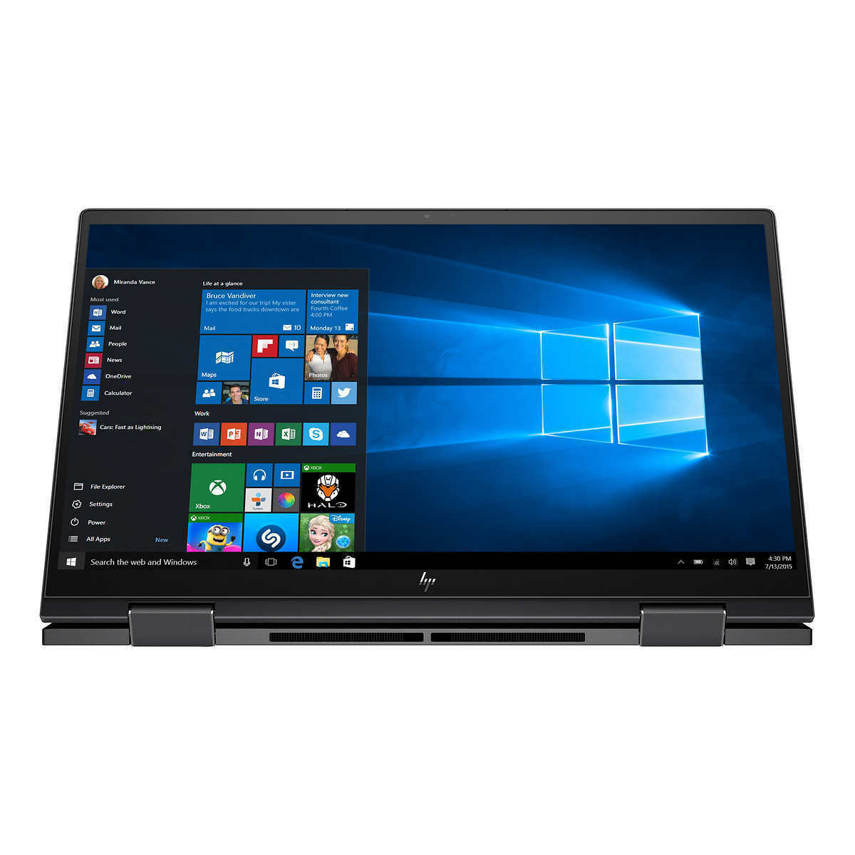 HP Envy x360 15-ee1083cl 15.6" FHD Convertible Notebook, AMD R7-5700U, 1.80GHz, 12GB RAM, 512GB SSD, Win10H - 369S8UA#ABA (Refurbished)