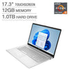 HP 17-cp0035cl 17.3" HD+ Notebook, AMD R5-5500U, 2.10GHz, 12GB RAM, 1TB HDD, Win11H - 50U26UA#ABA (Refurbished)