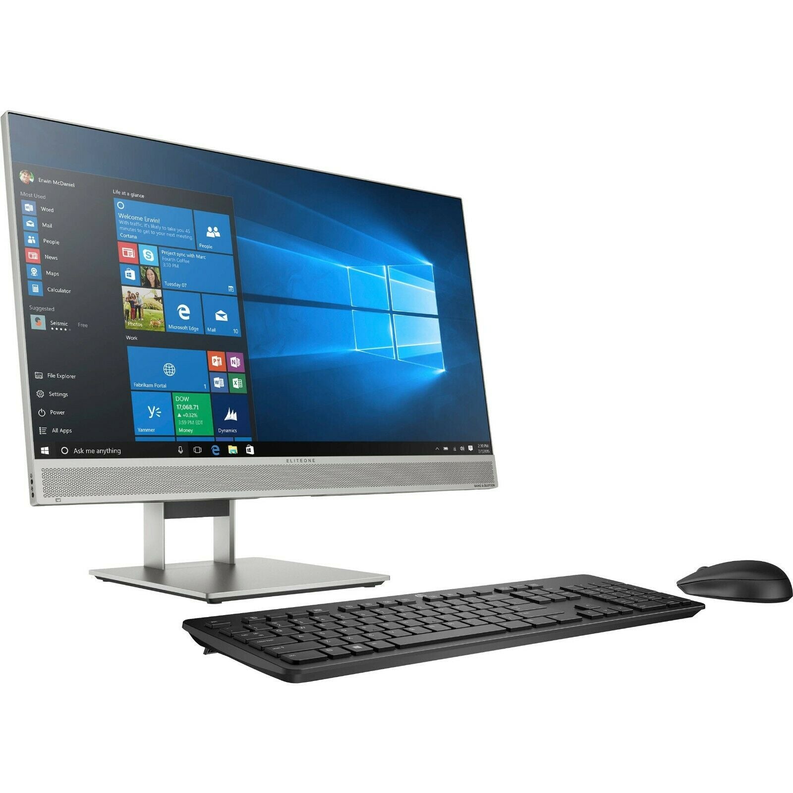 HP EliteOne 800 G5 23.8" FHD (NonTouch) All-in-One PC, Intel i7-9700, 3.0GHz, 8GB RAM, 256GB SSD, Win10P - 7HZ63UT#ABA (Certified Refurbished)