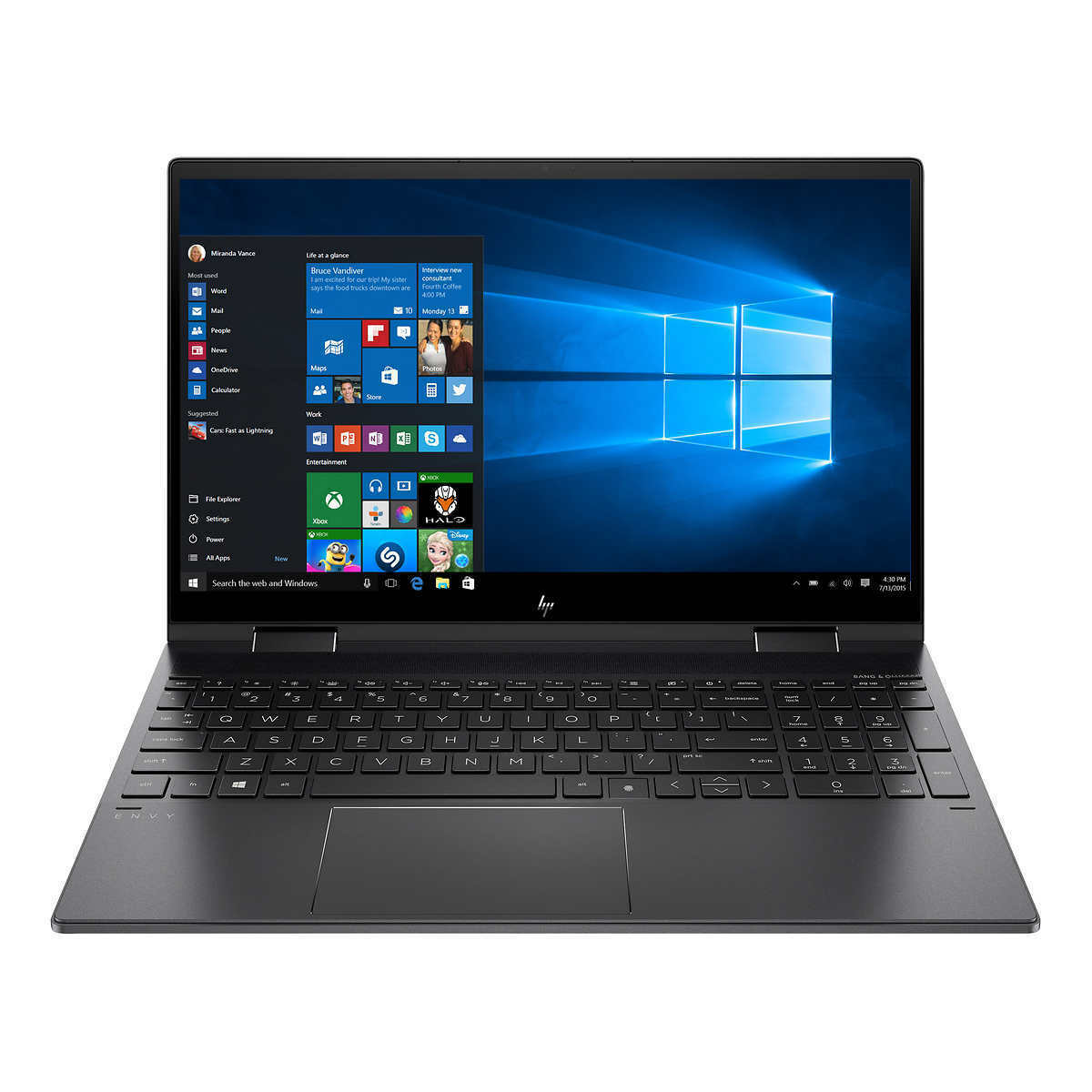 HP Envy x360 15-ee1083cl 15.6" FHD Convertible Notebook, AMD R7-5700U, 1.80GHz, 12GB RAM, 512GB SSD, Win10H - 369S8UA#ABA (Certified Refurbished)