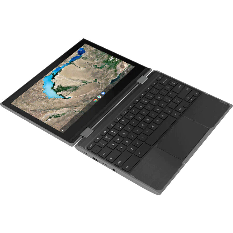 Lenovo 300e 11.6" HD 2nd Gen Convertible Chromebook, Intel Celeron N4120, 1.10GHz, 8GB RAM, 64GB eMMC, Chrome OS - 81MB0061US