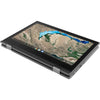 Lenovo 300e 2nd Gen 11.6" HD Convertible Chromebook, Intel Celeron N4120, 1.10GHz, 8GB RAM, 64GB eMMC, ChromeOS - 81MB0061US