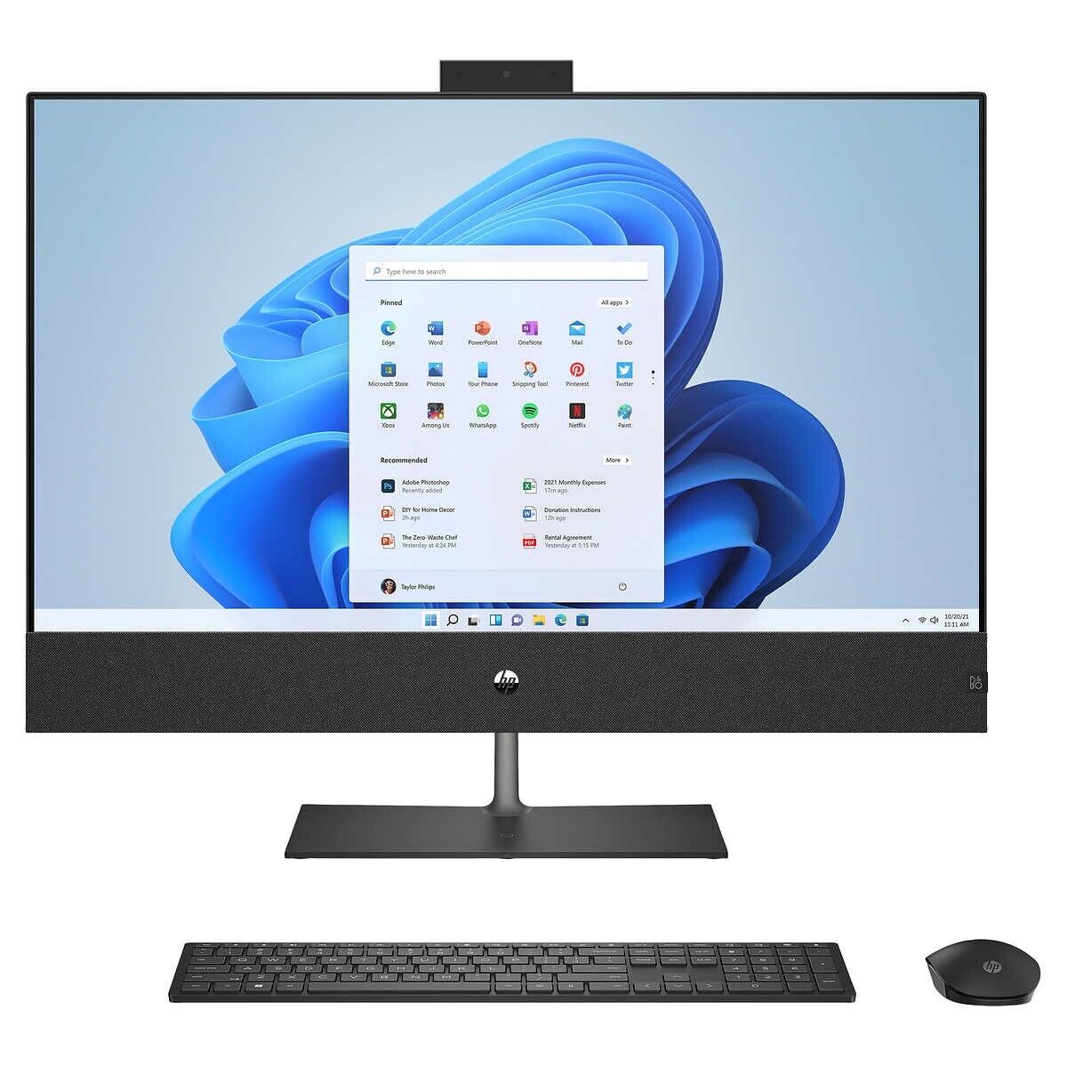 HP Pavilion 32-b0257c 31.5" QHD All-in-One PC, Intel i7-12700T, 1.40GHz, 16GB RAM, 1TB SSD, W11H - 1J9B4AA#ABA (Certified Refurbished)