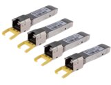 HPE MSA 1Gb RJ-45 iSCSI SFP+ 4-pack Transceiver, Gigabit Ethernet, 4-Pack of 1Gbps - C8S75B