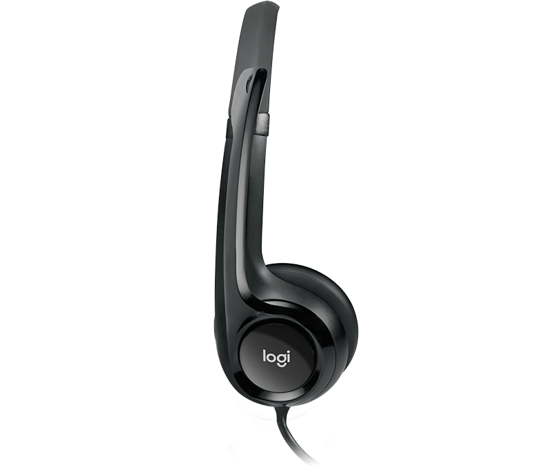 Logitech Padded H390 USB Headset, Wired, Noise Cancellation, Over-the-head, Black- 981-000014