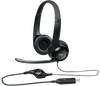 Logitech Padded H390 USB Headset, Wired, Noise Cancellation, Over-the-head, Black- 981-000014