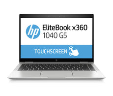 HP EliteBook X360 1040-G5 14" FHD (Touch) Convertible Notebook PC, Intel Core i7-8650U, 1.90GHz, 16GB RAM, 256GB SSD, Windows 10 Pro 64-Bit - 5NW09UT#ABA