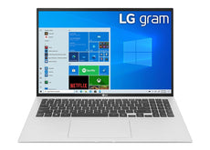 LG Gram 16" WQXGA Rugged Notebook, Intel i7-1165G7, 2.80GHz, 16GB RAM, 512GB SSD, Win10P - 16Z90P-N.APS5U1
