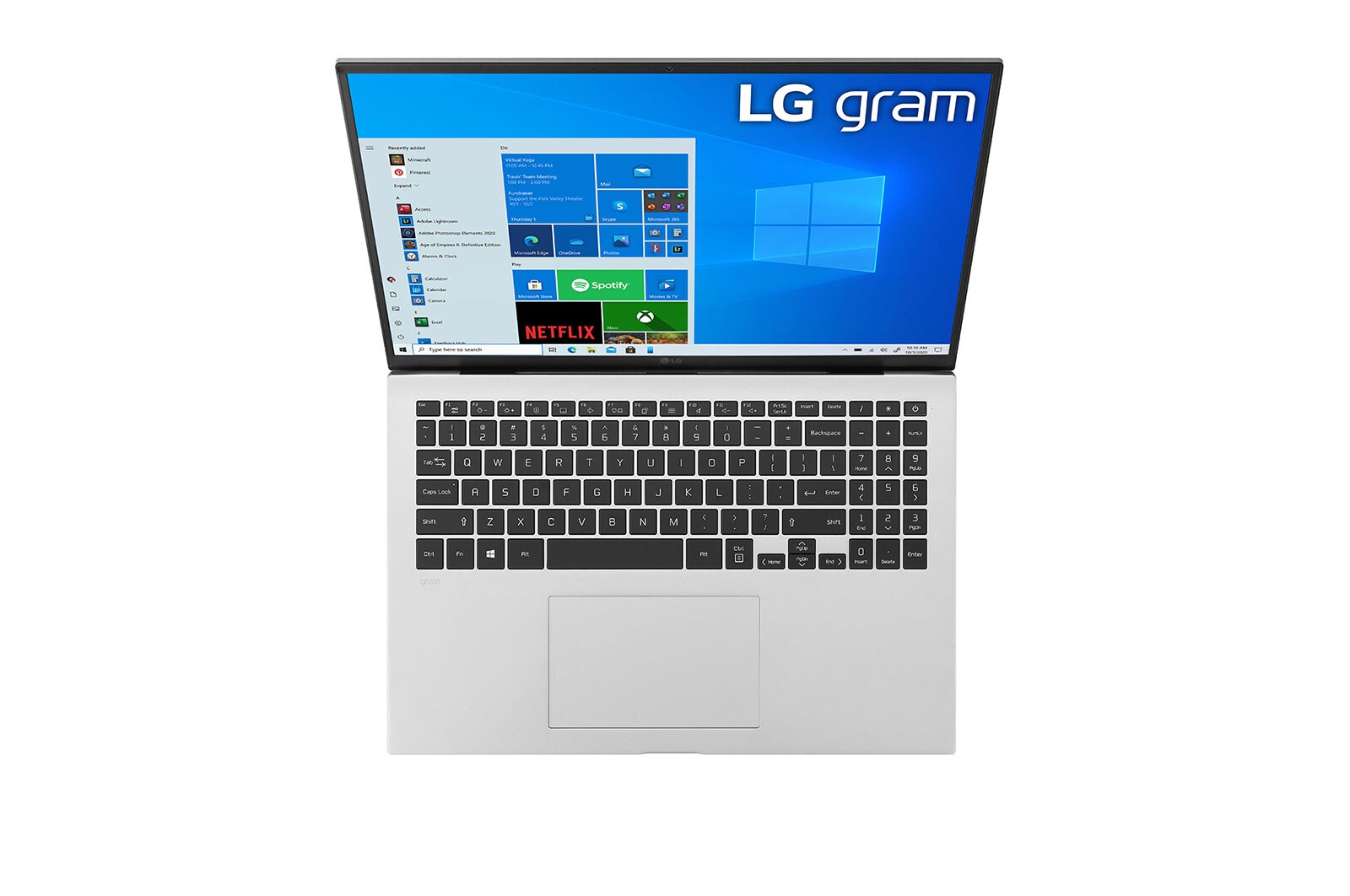 LG Gram 16" WQXGA Rugged Notebook, Intel i7-1165G7, 2.80GHz, 16GB RAM, 512GB SSD, Win10P - 16Z90P-N.APS5U1